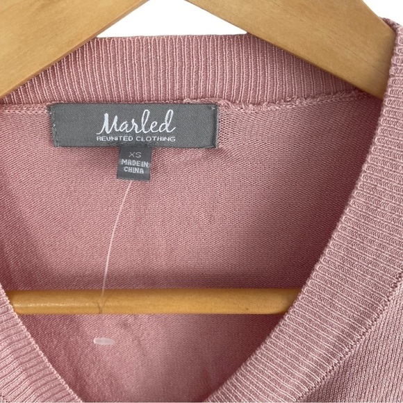 New!‎ Marled Valentines Day Love Heart Embroidered Sweater - Picture 4 of 4